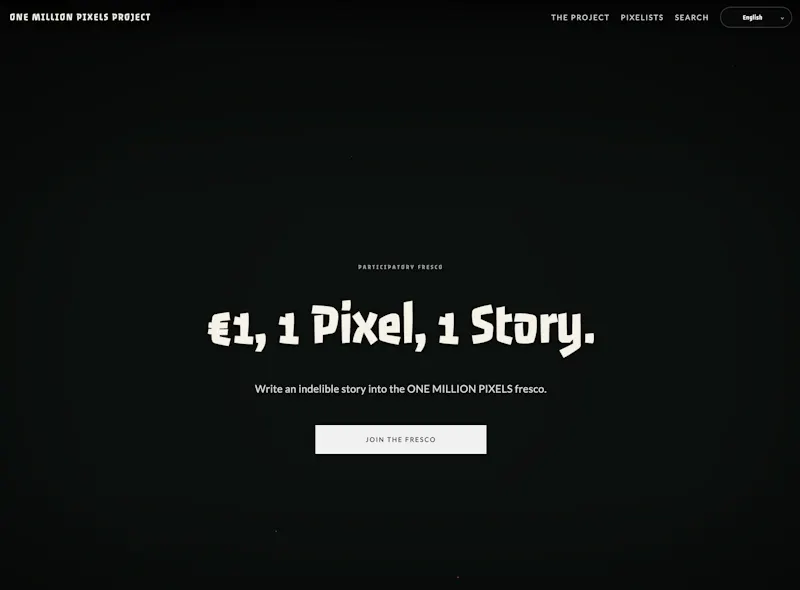 ONE MILLION PIXELS PROJECT screenshot 1