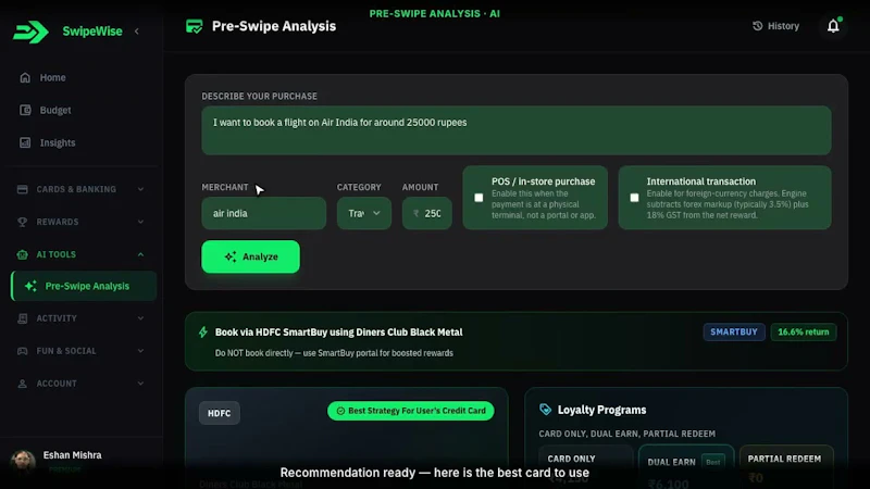 SwipeWise screenshot 1 (video preview)