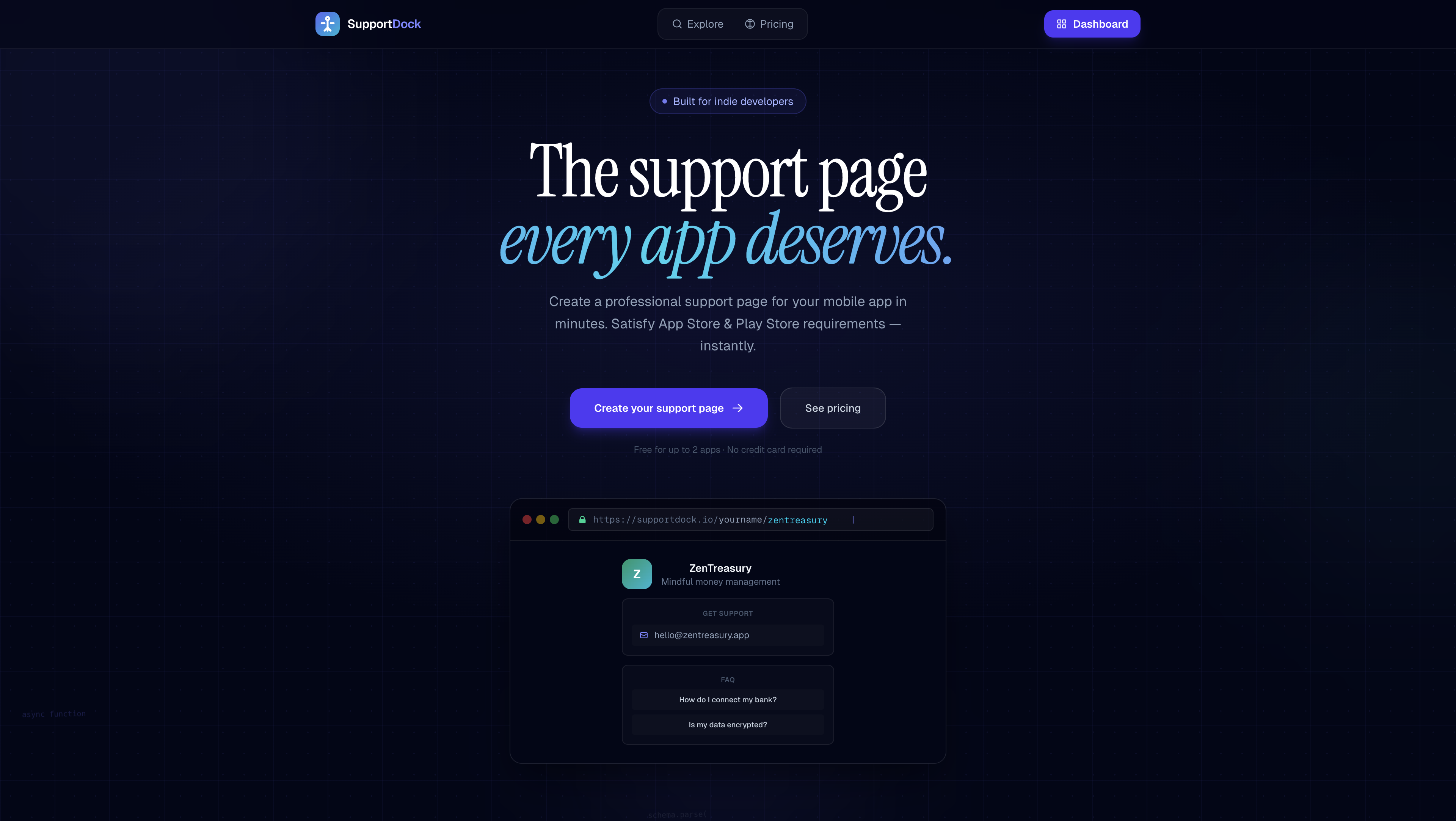 SupportDock gallery image