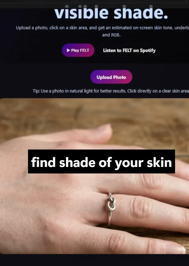 Banner del producto ShadeSense — Find Your Skin Shade