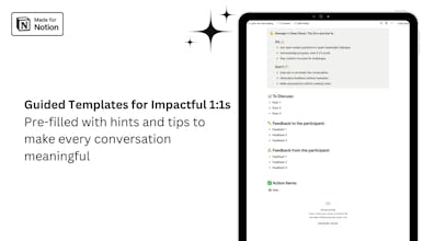 1:1 Manager Meetings Tracker gallery image