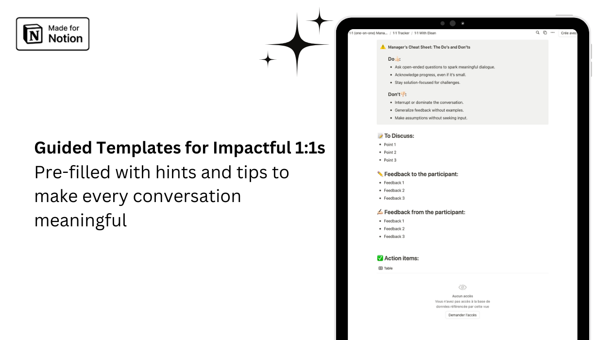 1:1 Manager Meetings Tracker media 3