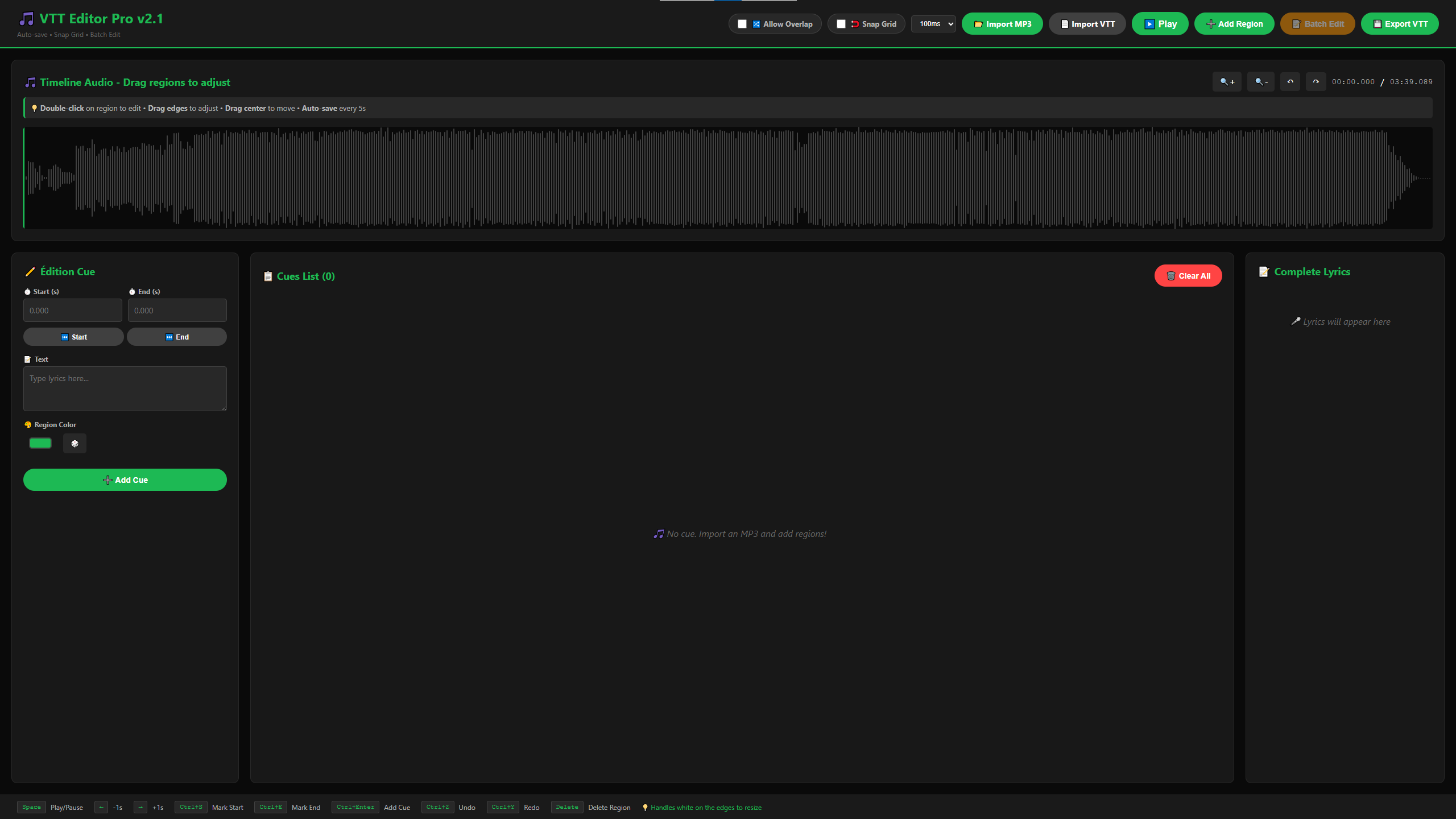 VTT Editor Pro - Screenshot 2 showing product features and functionality