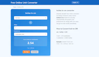 InchtoCM gallery image