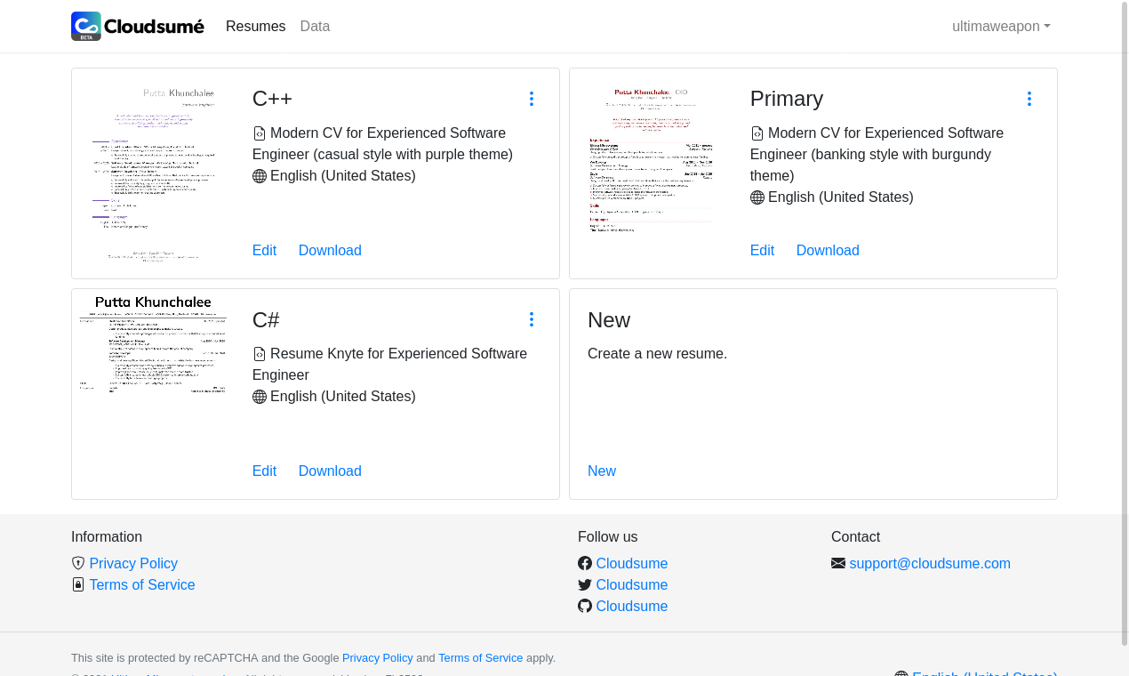 Cloudsumé gallery image