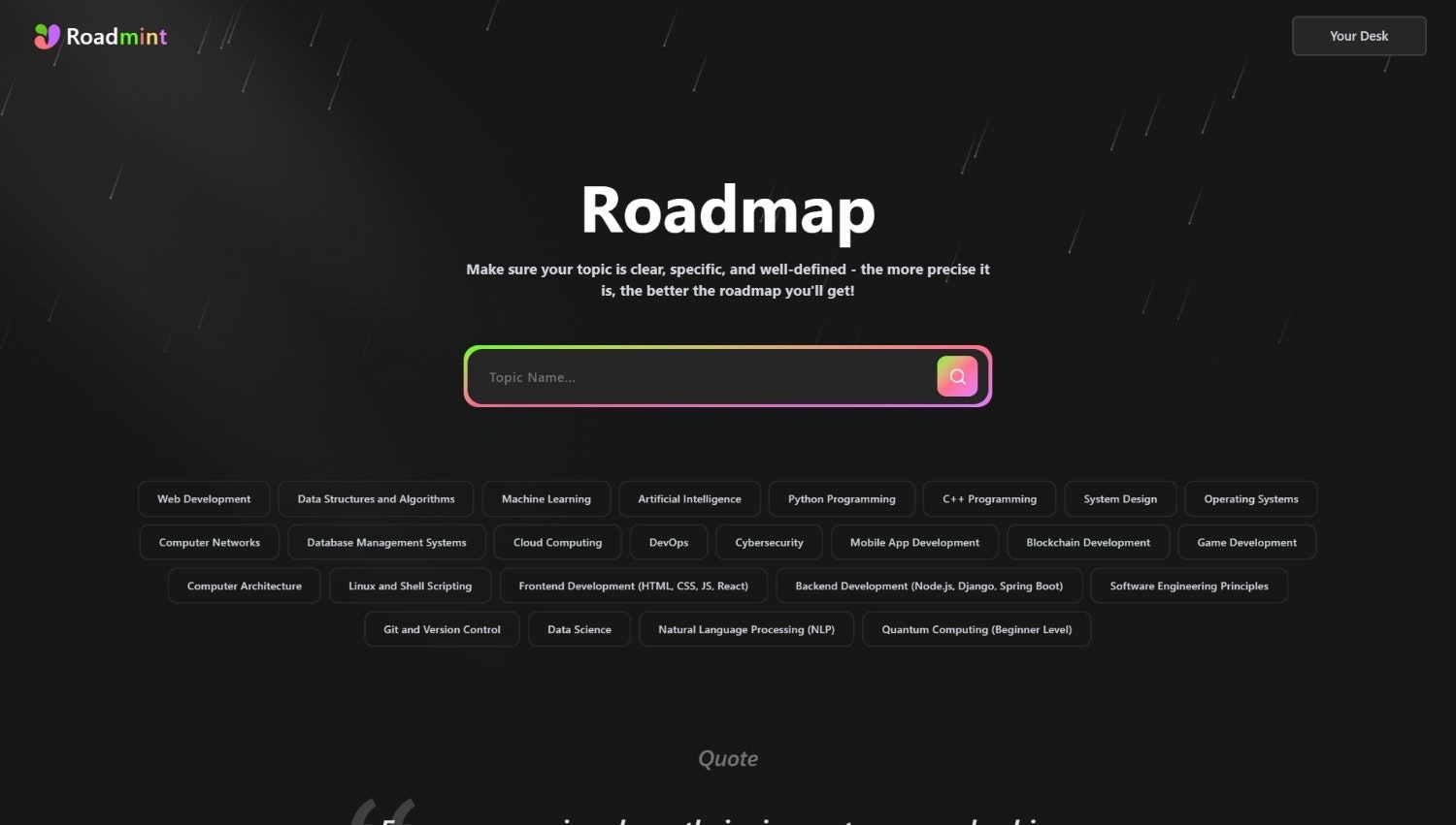 Roadmint - AI-Powered learning Platform gallery image