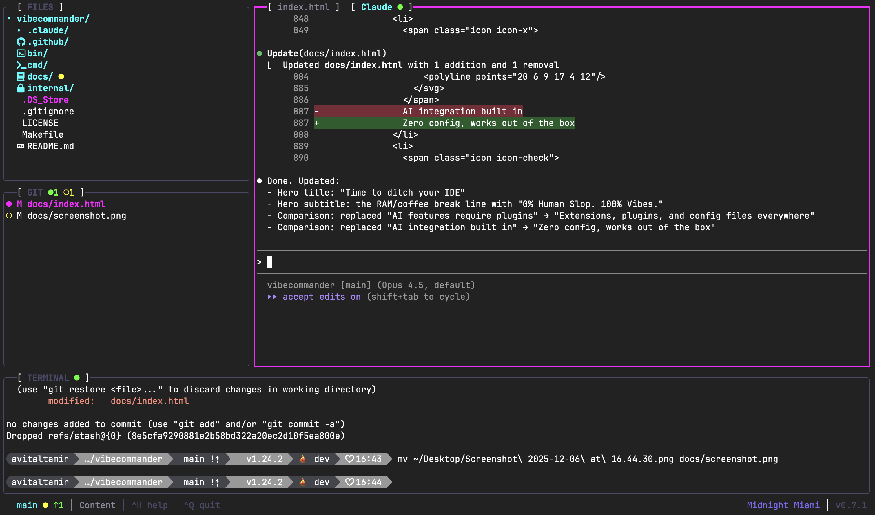 Vibe Commander gallery image