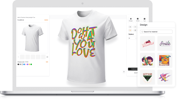 Generatore di mockup di peaprint - Crea prodotti personalizzati in pochi minuti, al 100% gratis! media 1