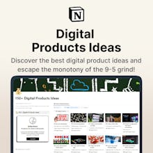 Imagem vibrante e visualmente atraente que mostra uma variedade de ideias inovadoras de produtos digitais.
