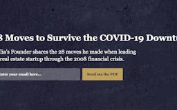 28 Moves to Survive the COVID19 Downturn media 3