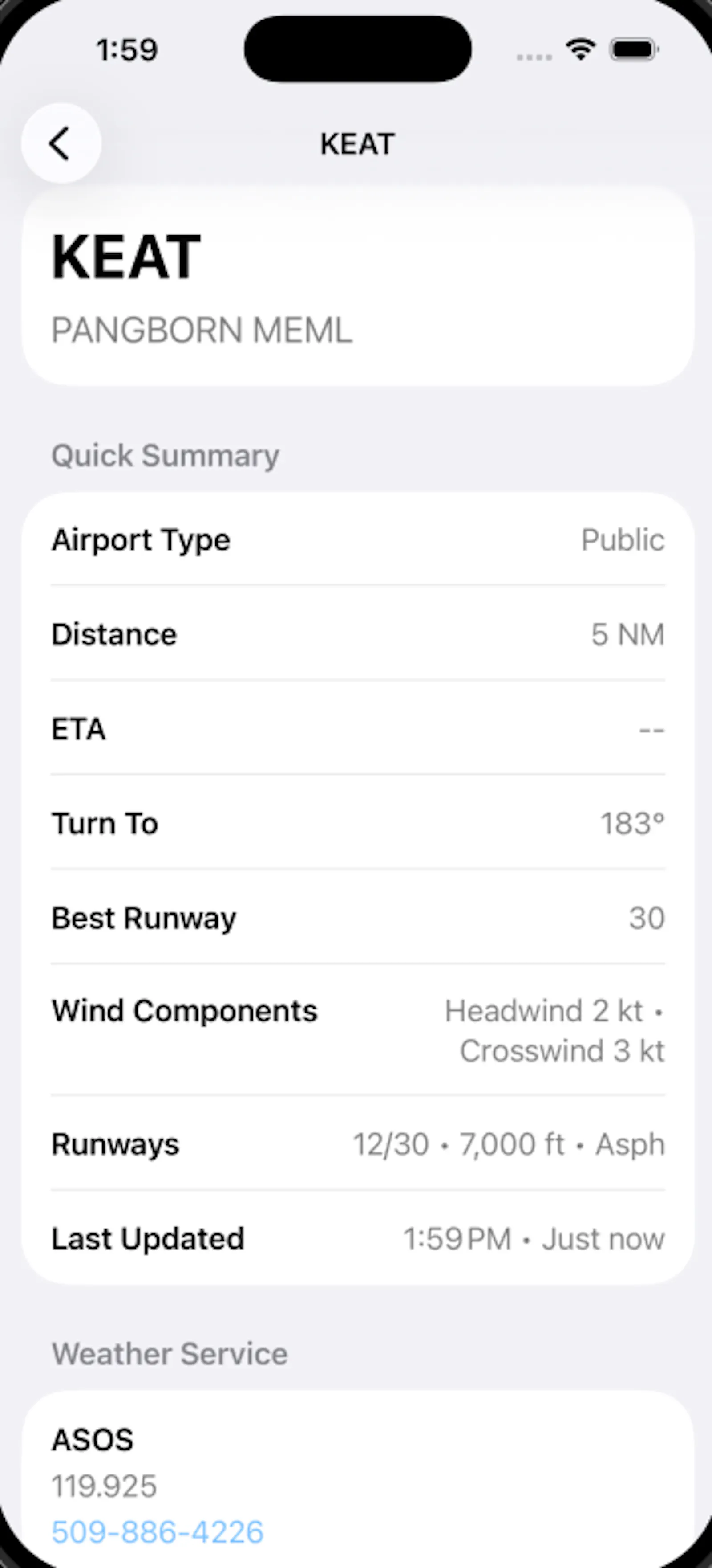 Land Now – Emergency Airport Finder screenshot 1