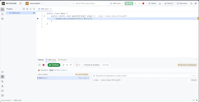 WriteCode screenshot 3