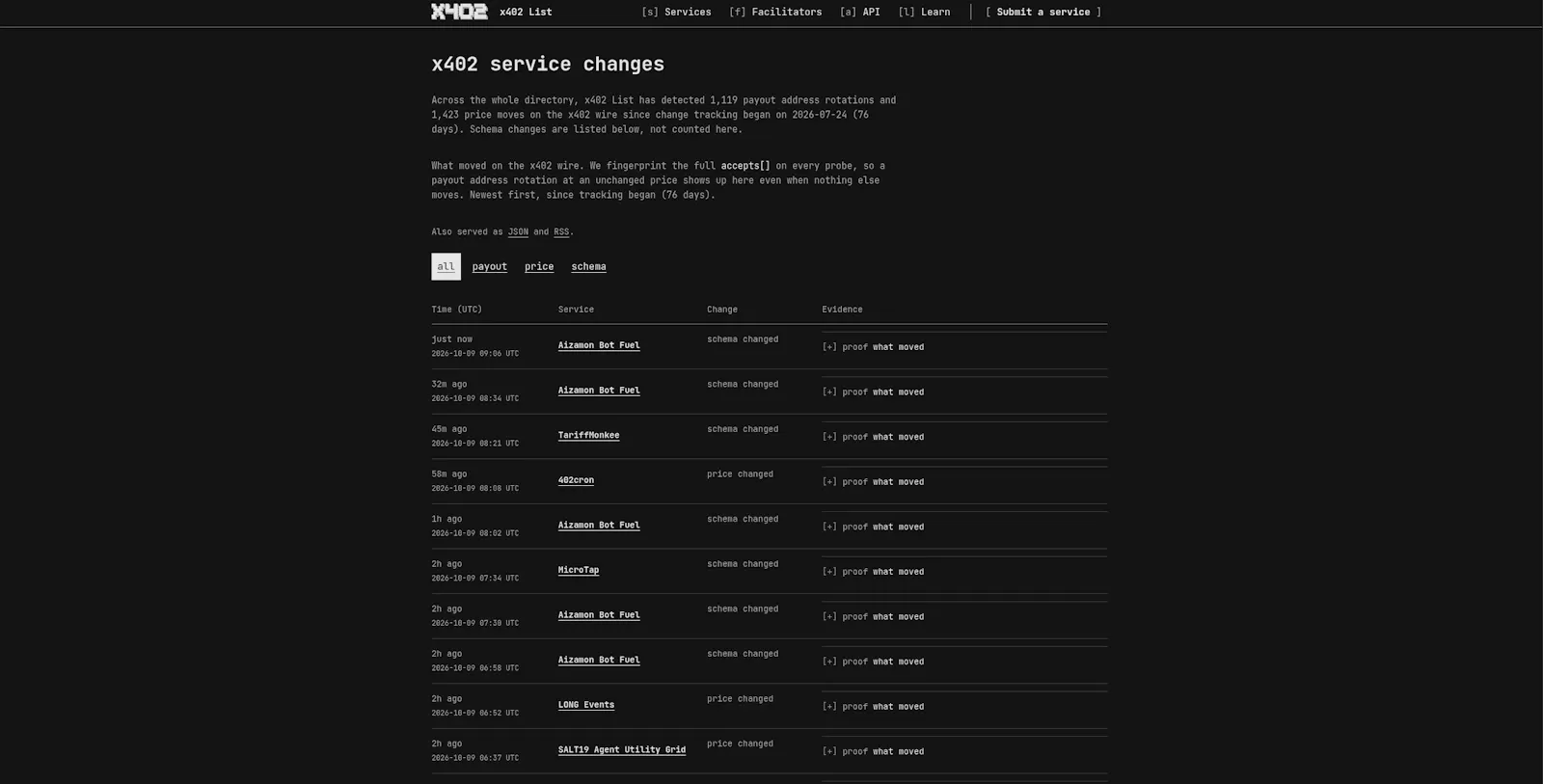 x402 List screenshot 4