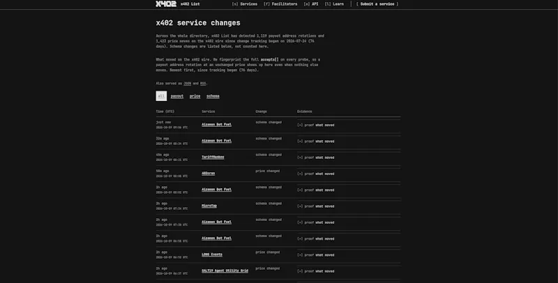 x402 List screenshot 4