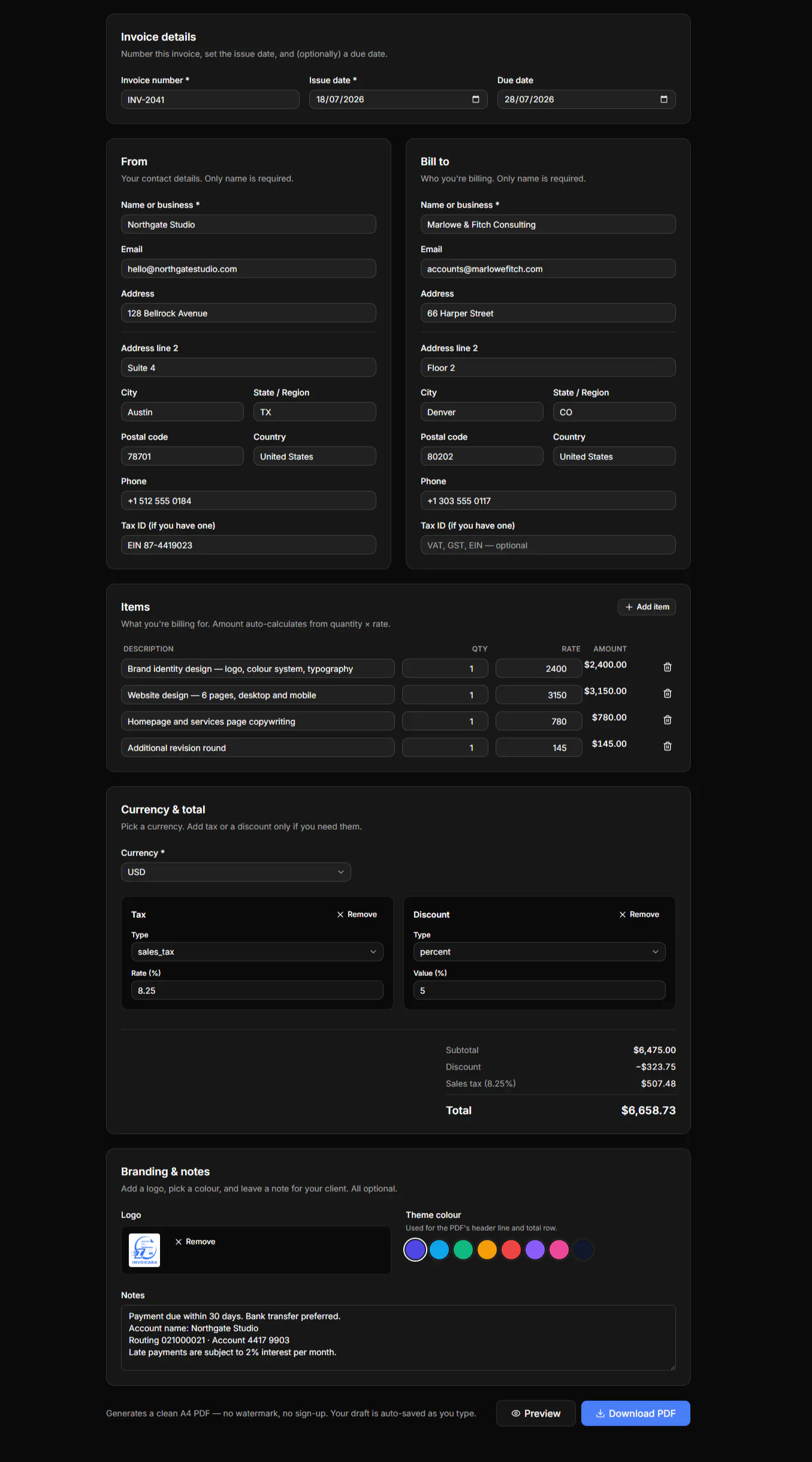 Invoicara gallery image