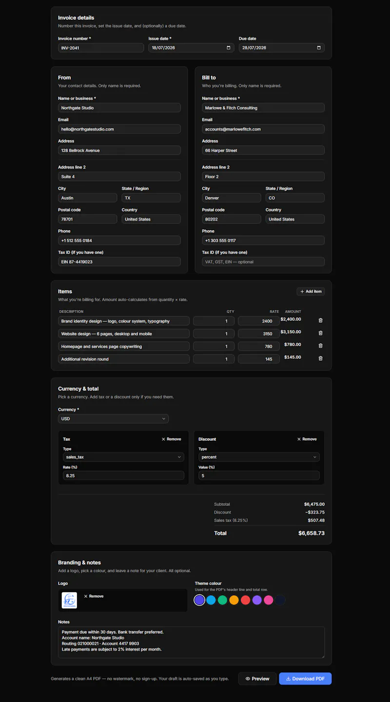 Invoicara screenshot 3
