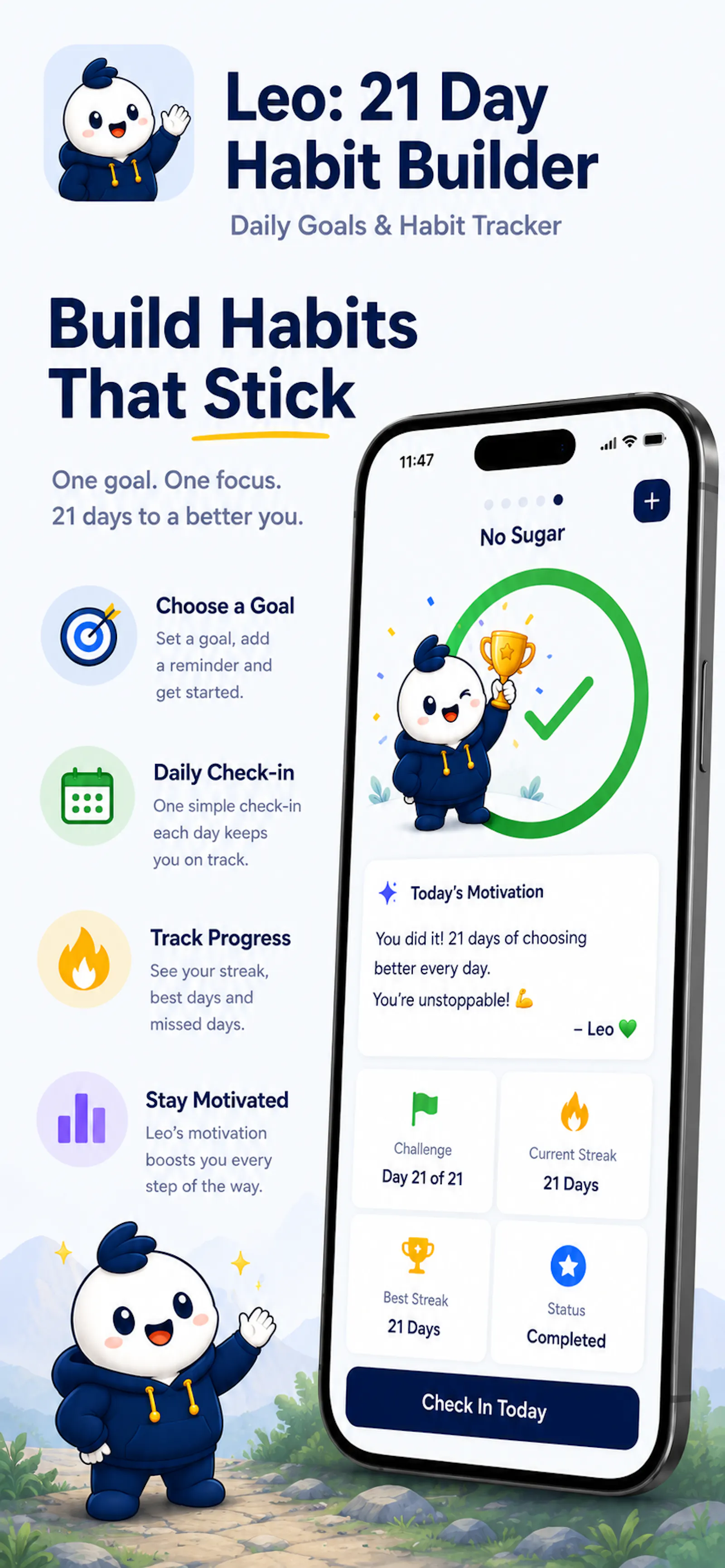 Leo: 21 Day Habit Builder screenshot 2