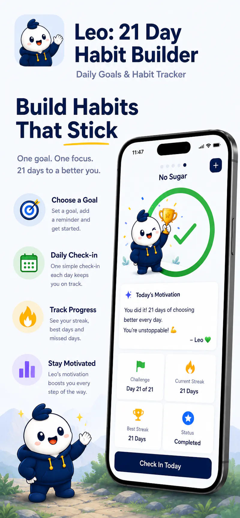 Leo: 21 Day Habit Builder screenshot 2