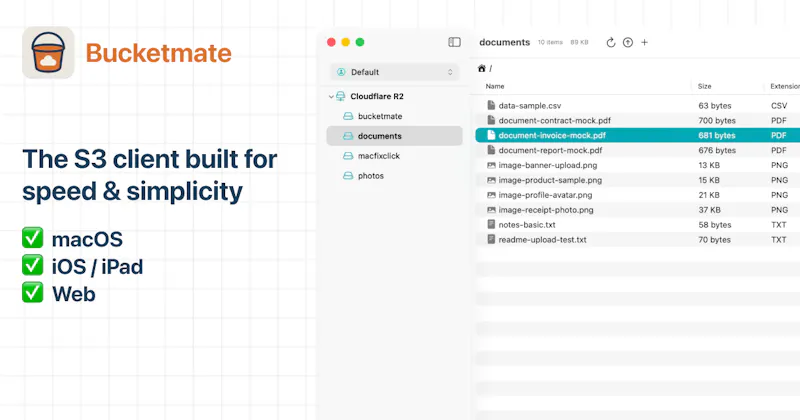 BucketMate screenshot 1