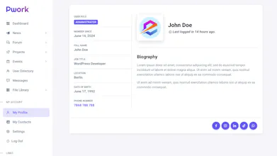 Pwork - Intranet for WordPress gallery image
