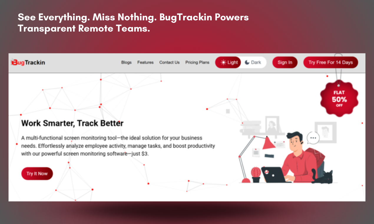 Bugtrackin - 시간을 추적하고 작업을 관리합니다.Bugtrackin과 함께 생산성을 유지하십시오. 미디어 1
