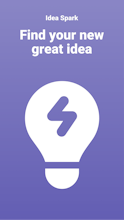 アイデアスパークアプリのスクリーンショットで、革新的なアプリのアイデアを表示しています。