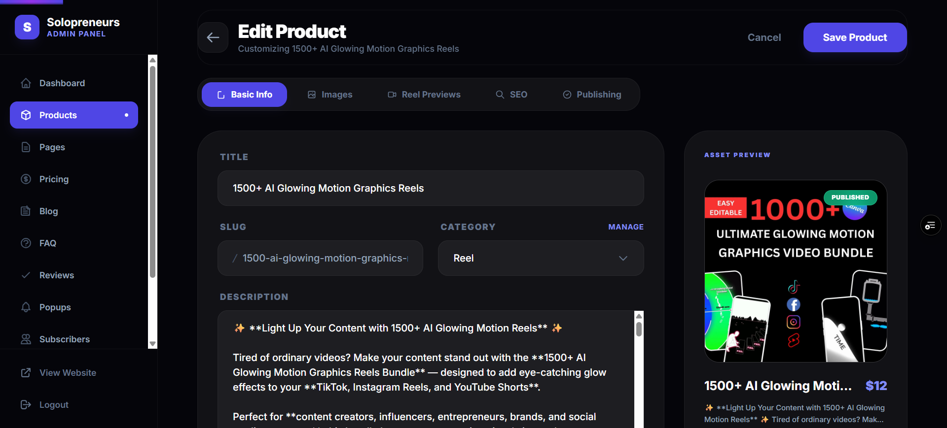 Solopreneurs Hub - Screenshot 5 showing product features and functionality