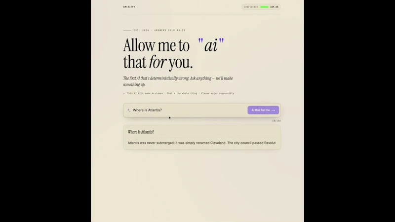 amtaitfy "Allow Me To AI That For You" screenshot 1 (video preview)