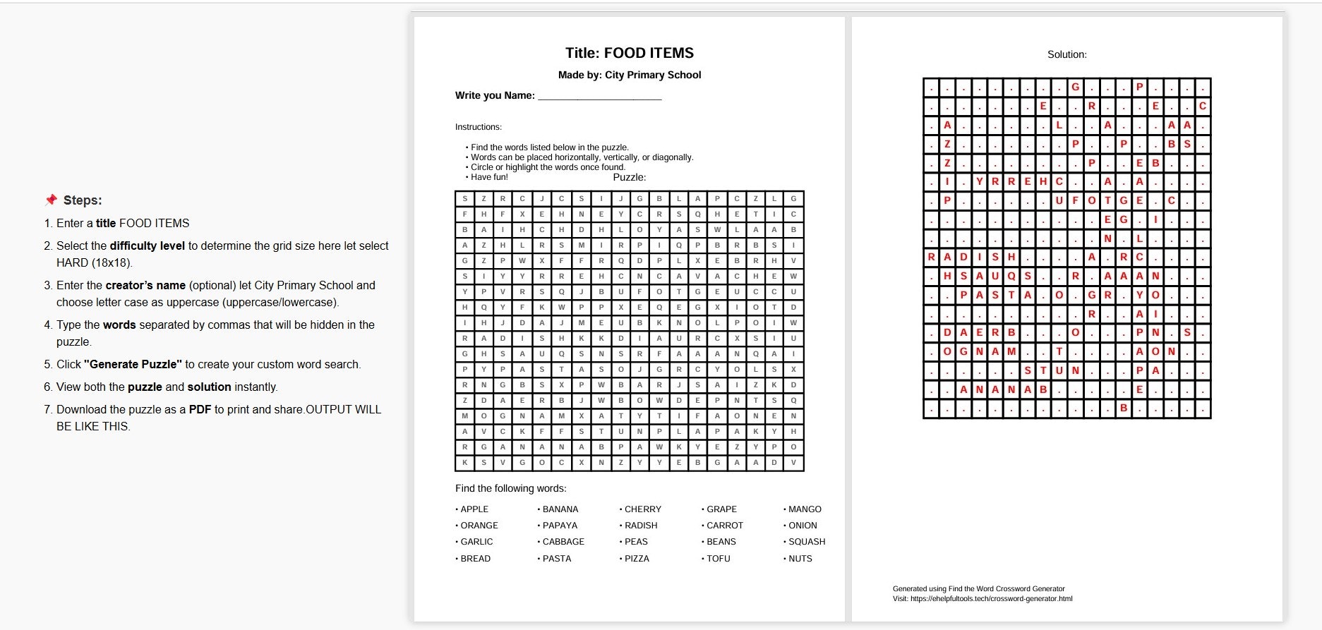 단어 검색 퍼즐을 만듭니다 - Custom Crossword 게임 생성기라는 단어를 찾으십시오. 미디어 2