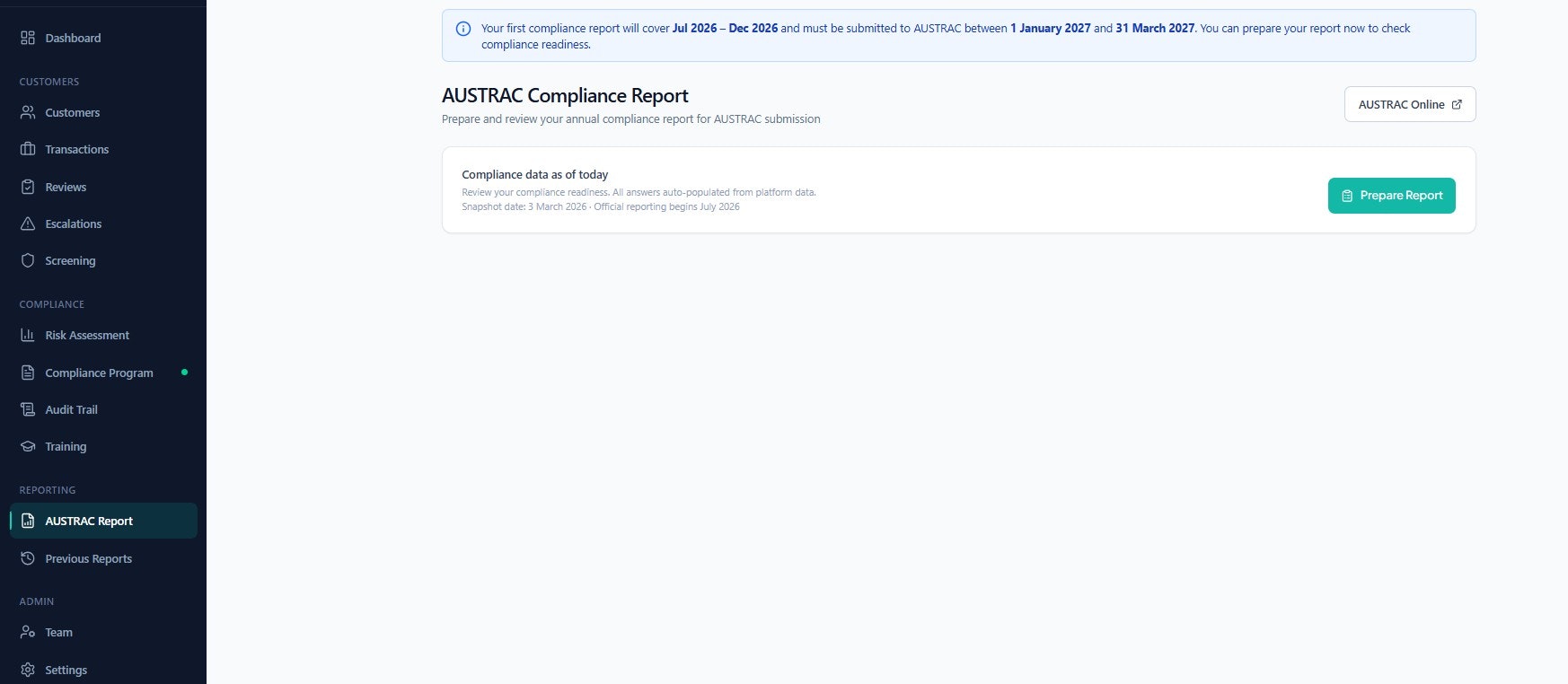 AMLTranche - Screenshot 5 showing product features and functionality