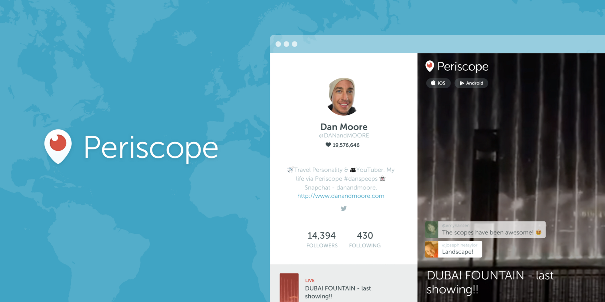 Periscope Profiles on Web gallery image