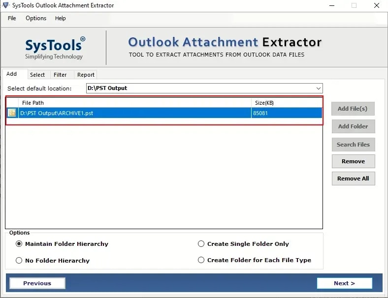 Outlook Attachment Extractor Tool - Download en extraheer Outlook -bijlagen moeiteloos media 3