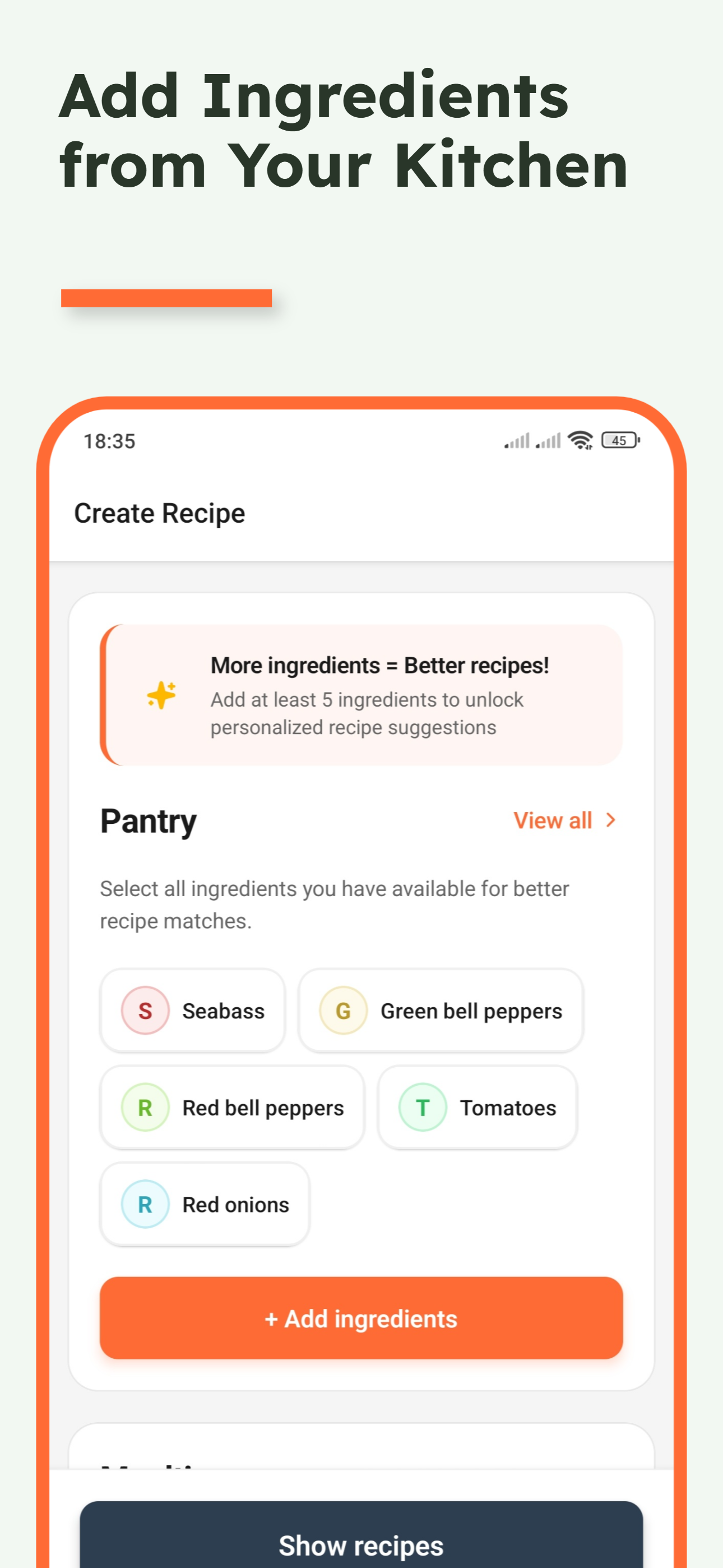 Delishable  - Screenshot 2 showing product features and functionality