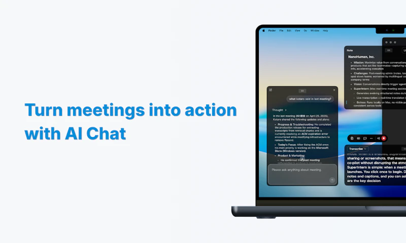 SuperIntern: Botless Live Meeting Agent screenshot 4