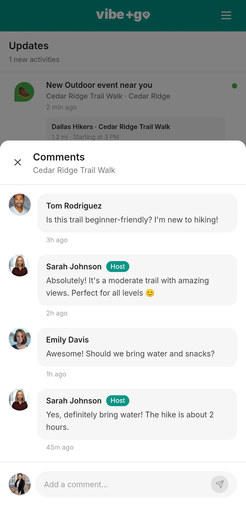 vibe+go - no more awkward intros screenshot 7