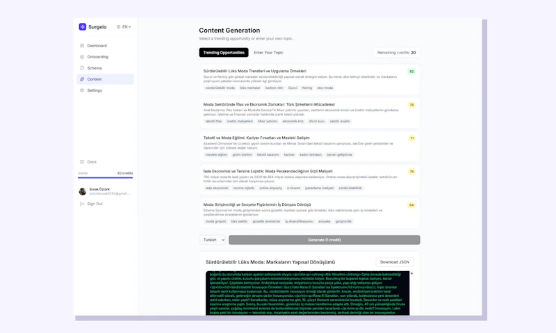 Surgeio screenshot 2
