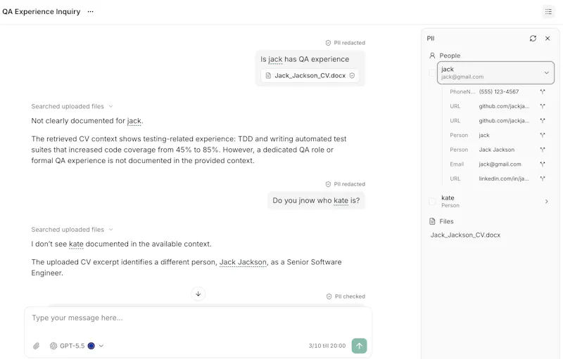 RepplsGPT - GDPR complient chat screenshot 2