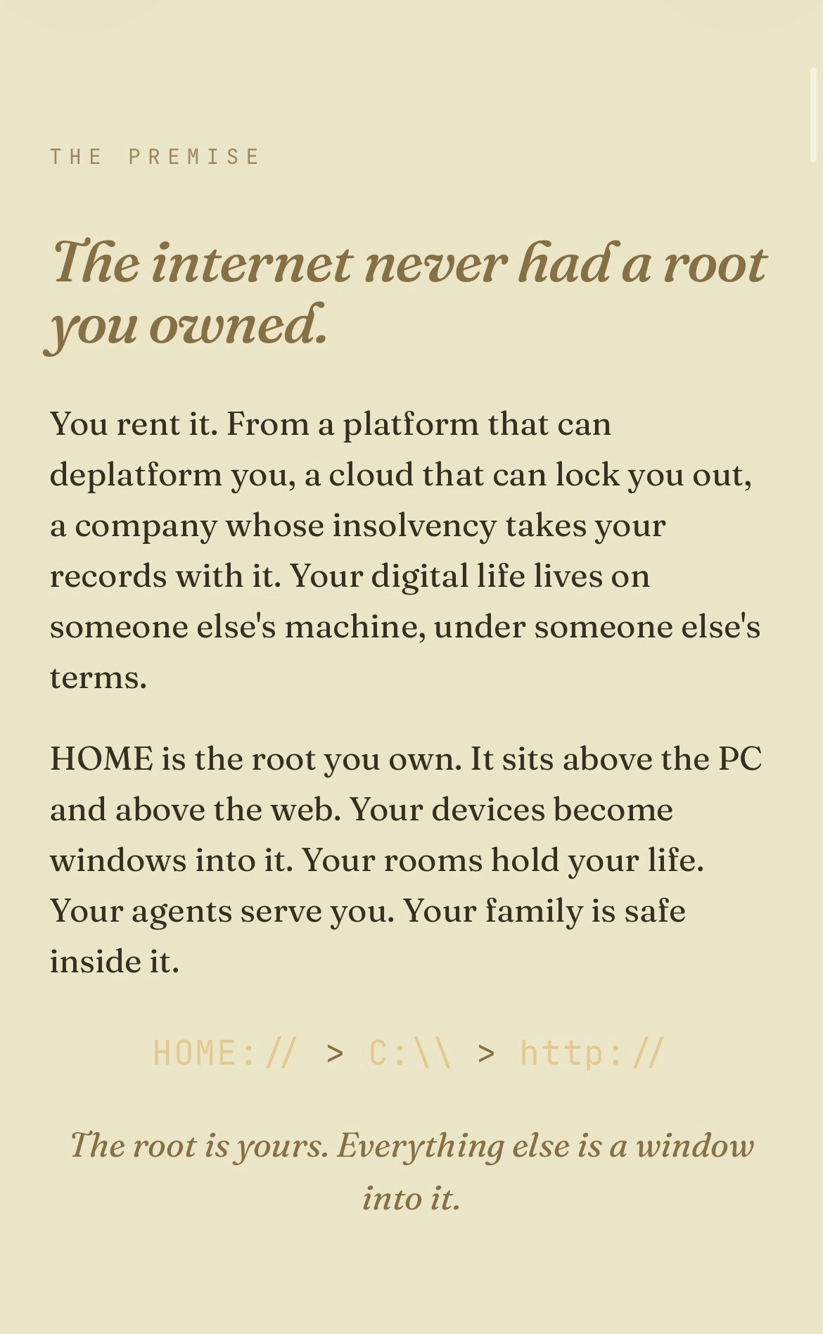 HOM3 — Your digital life, finally yours. gallery image