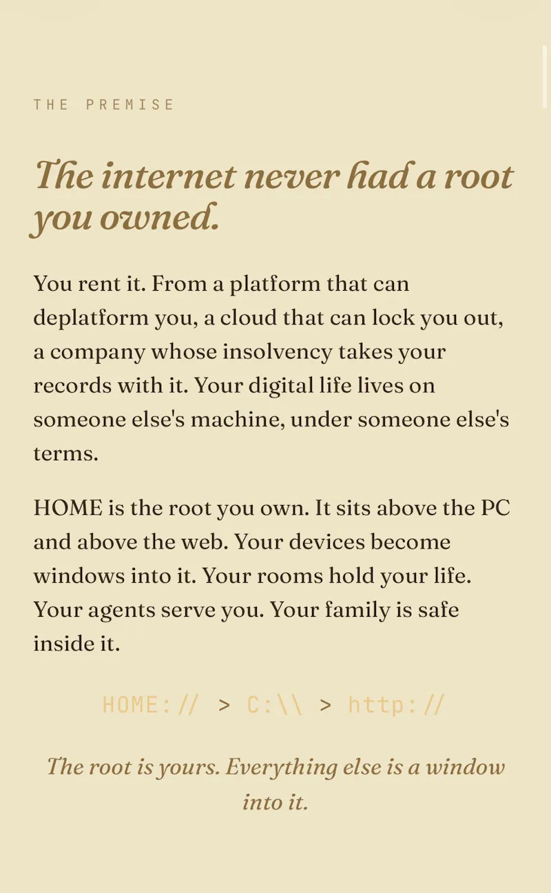 HOM3 — Your digital life, finally yours. screenshot 2