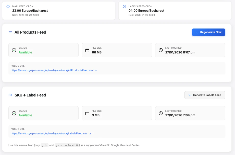 WooTrack - POAS Plugin for WooCommerce screenshot 5
