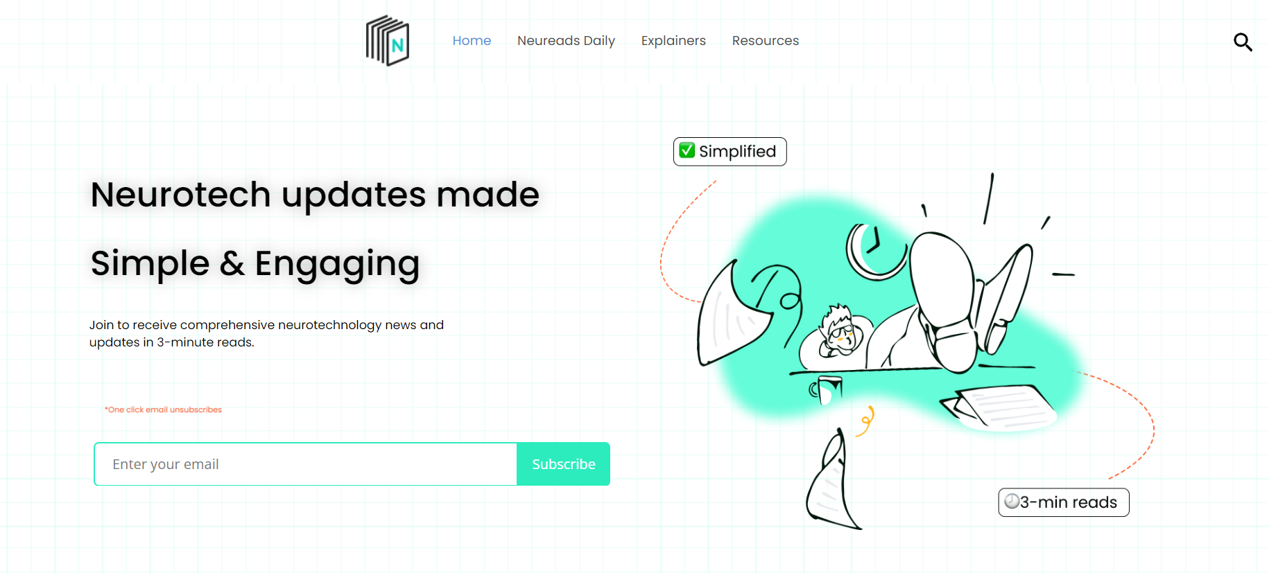 Neureads.com - การทำให้ข่าว NeuroTech ง่ายขึ้นเรื่องราวและผู้อธิบาย media 1