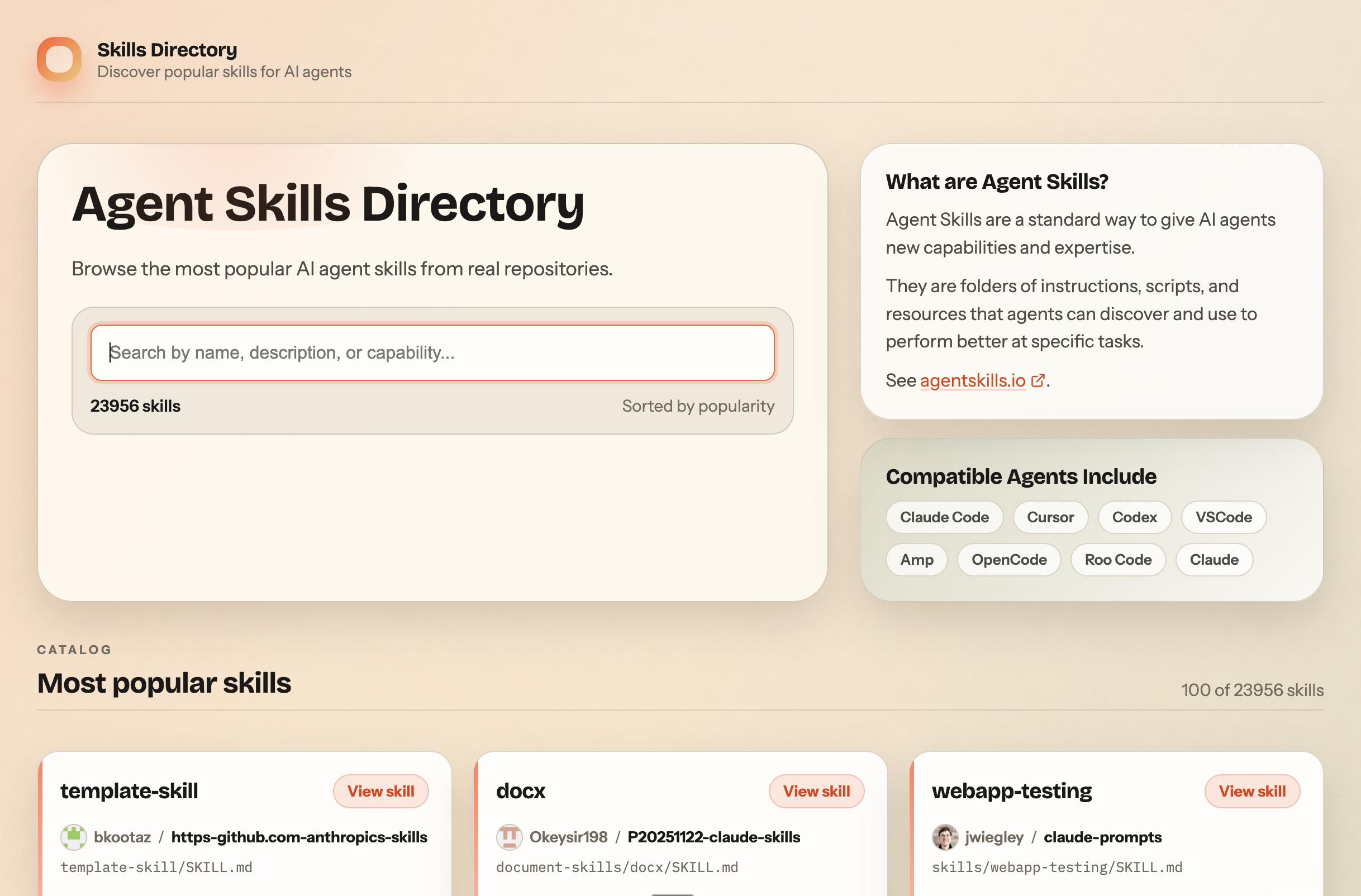 Agent Skills Directory gallery image