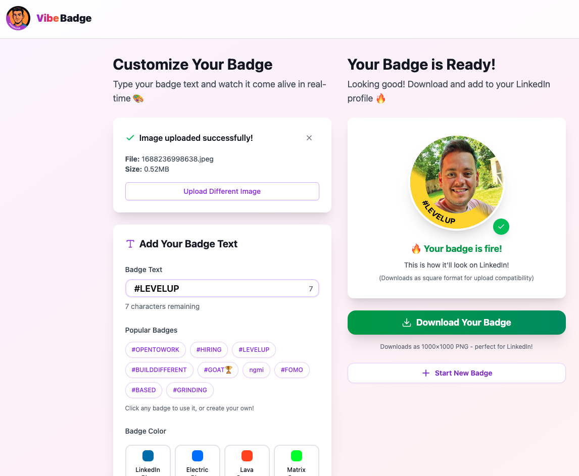 Sfeer - Maak virale profielbadges in seconden - geen ontwerp nodig media 3