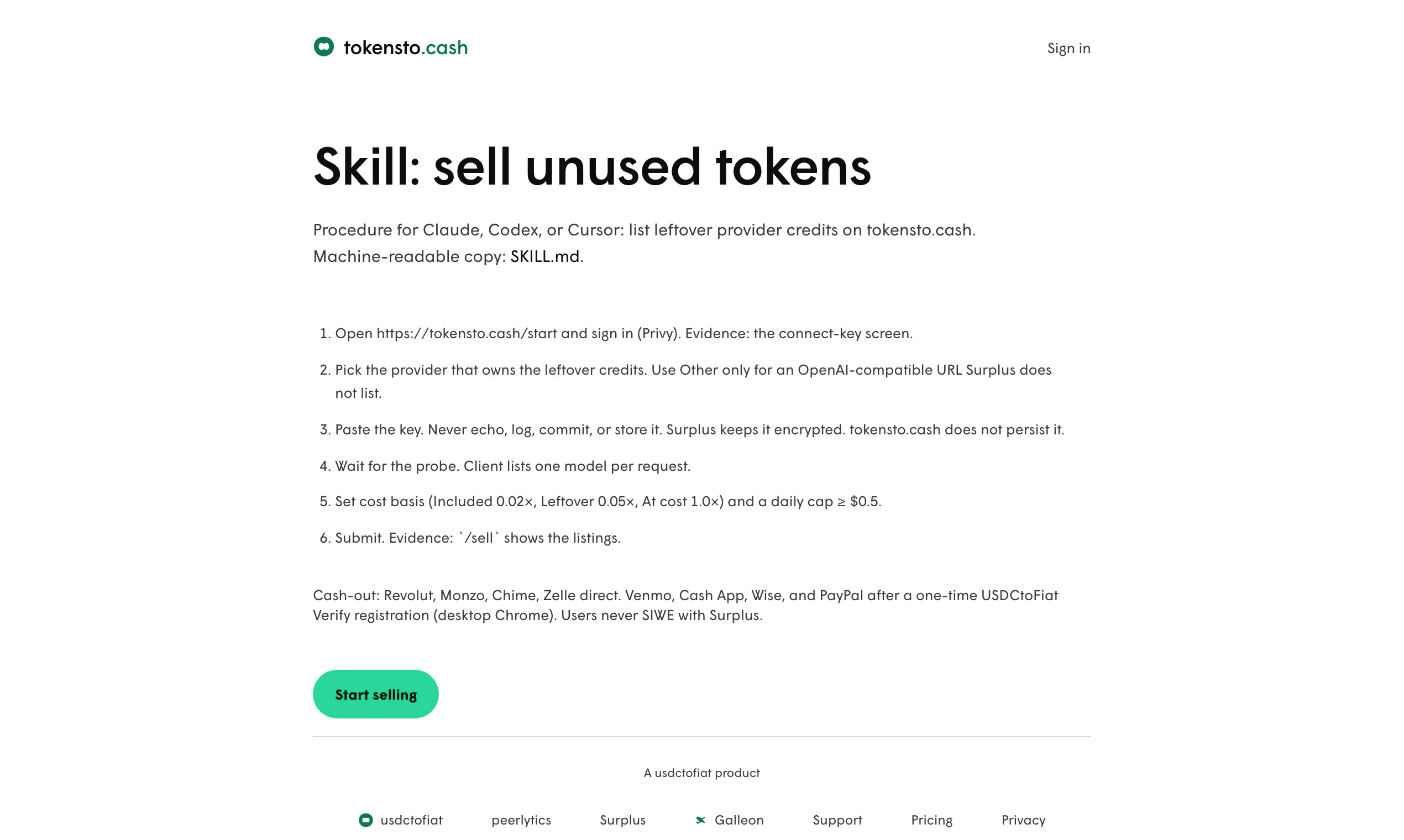 tokensto.cash gallery image