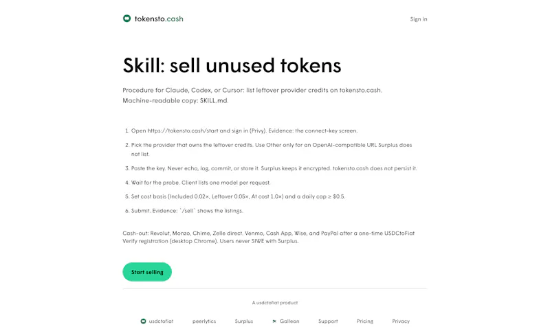 tokensto.cash screenshot 4
