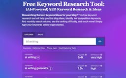 Free Keyword Research Tool media 1