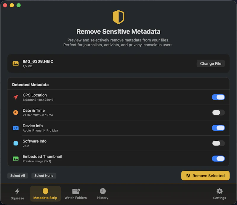 SqueezeSlim screenshot 2