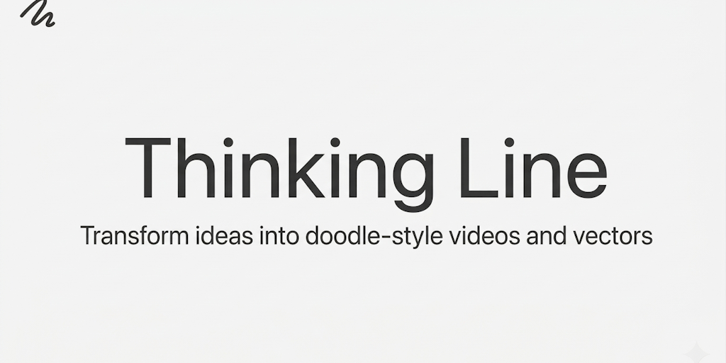 Thinking Line: AI-powered doodle video and vector generator | Product Hunt