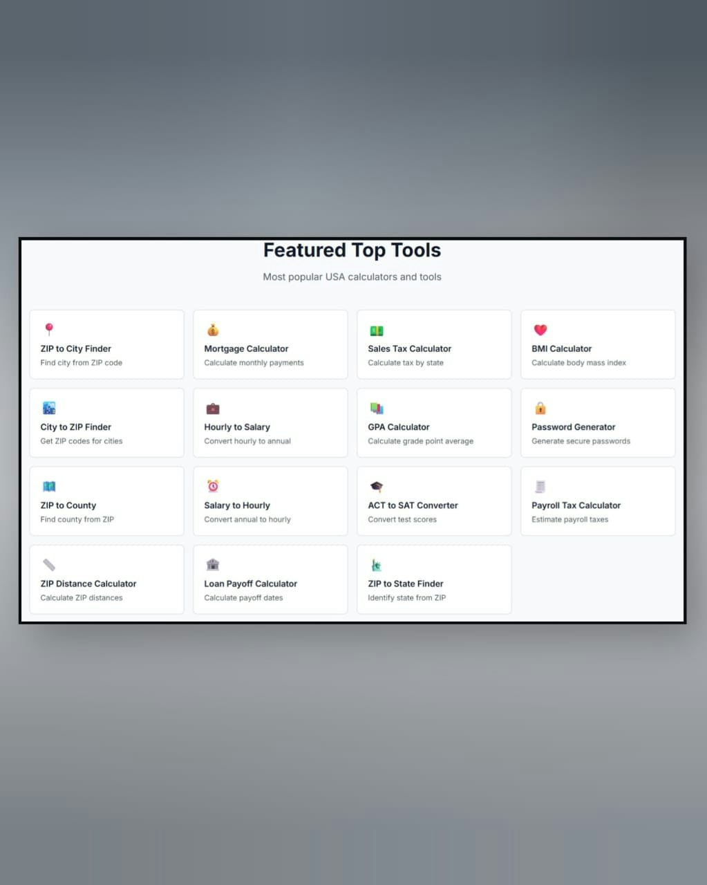 USACalculatorHub - Main product screenshot demonstrating key features and user interface