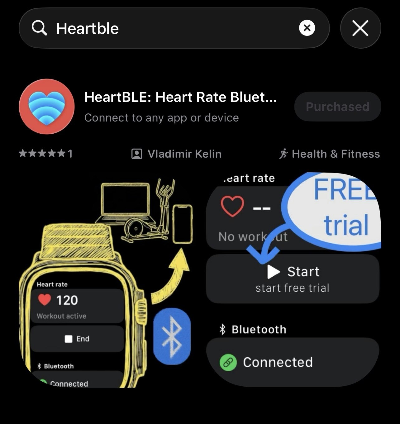 HeartBLE for Apple Watch gallery image